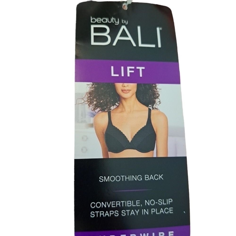Bali ultimate softness uplift 42 DD New black wire bra - Picture 3 of 5